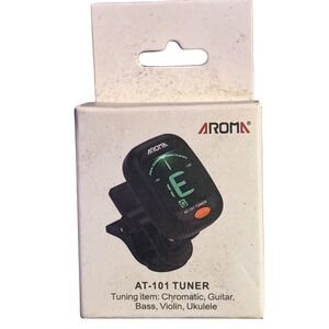 AROMA AT-101 Clip-On Digital Tuner Guitar Bass Violin Ukulele Chromatic